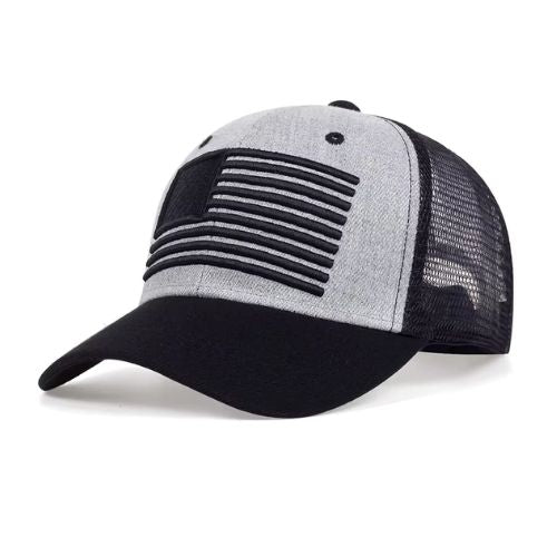 Black American Flag Trucker Hat