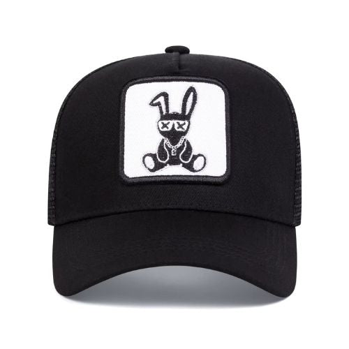 Black and White Trucker Hat Kingdom of Hats