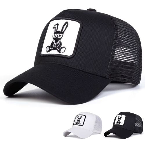 Black and White Trucker Hat Kingdom of Hats