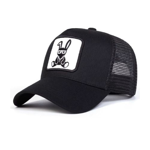 Black and White Trucker Hat Kingdom of Hats