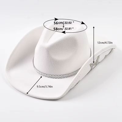 Disco Cowboy Hat with Stars Inside