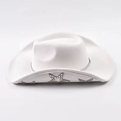 Disco Cowboy Hat with Stars Inside