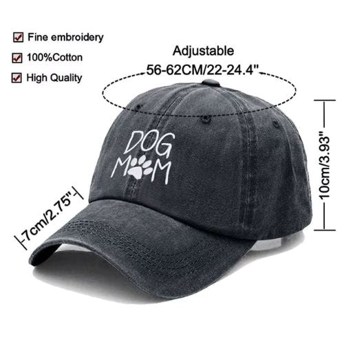 Dog Mom Embroidered Baseball Cap Kingdom of Hats
