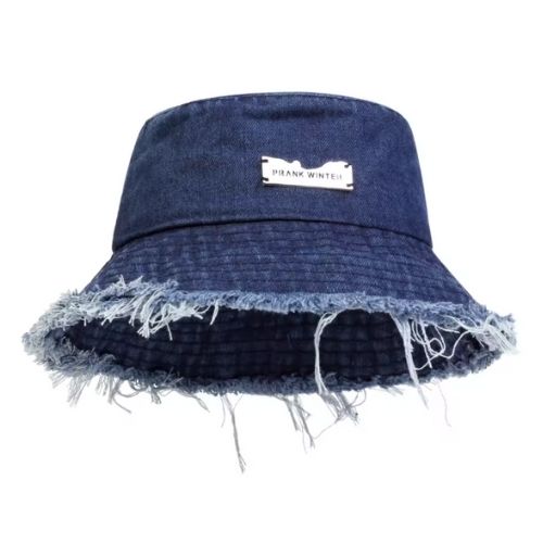 Edge Holes Denim Bucket Hat Kingdom of Hats
