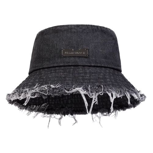 Edge Holes Denim Bucket Hat Kingdom of Hats