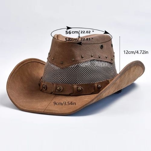 Leather Western Style Cowboy Hat Kingdom of Hats