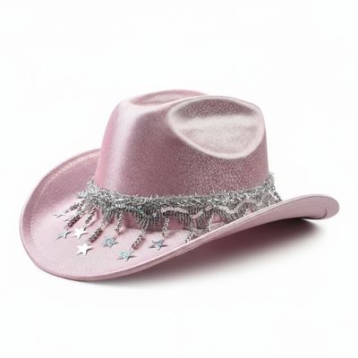 Shiny Disco Cowboy Hat for Women