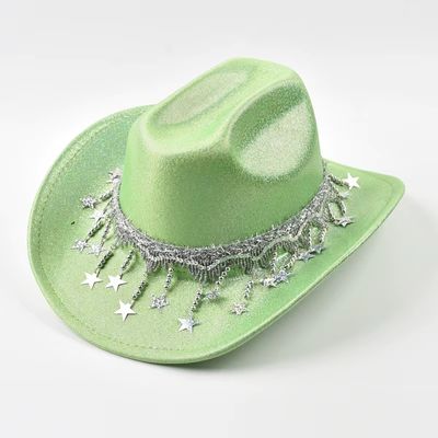 Shiny Disco Cowboy Hat for Women