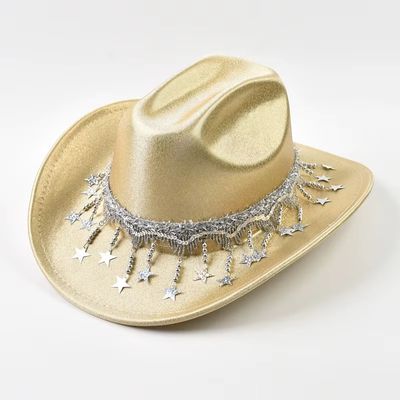 Shiny Disco Cowboy Hat for Women