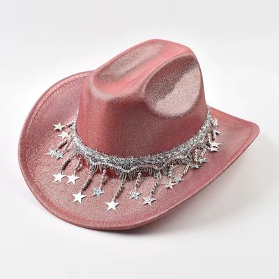 Shiny Disco Cowboy Hat for Women