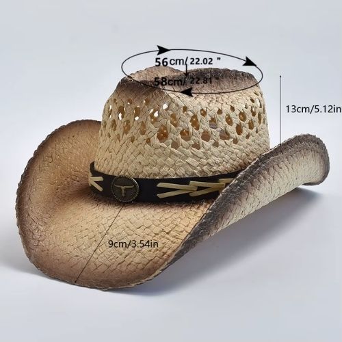 Straw Western Cowboy Hat for Women and Men Kingdom of Hats